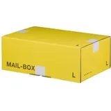 Inapa Smartboxpro, Versandkarton + Versandbox, Paket-Versandkarton MAIL BOX, Gr”áe: L, gelb