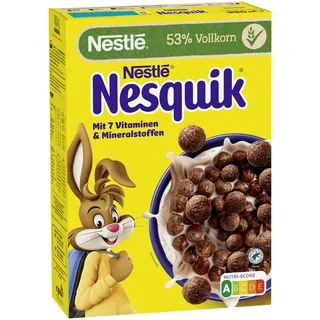 Nesquik Nestlé Nesquik Knusper-Frühstück, Schoko Cerealien mit Vollkorn, 1er Pack (1x 330g)