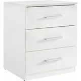 SchlafKONTOR Nachtschrank Mars 46 x 41 x 56 cm Weiß