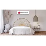 Bettkopfteil - Rattan - 140 cm - Naturfarben - SOLIA