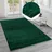 Bruno Banani Hochflor-Teppich BRUNO BANANI "Shaggy Soft" Gr. 6, grün (dunkelgrün), B:200cm H:30mm L:290cm, Kunstfaser, Teppiche, gewebt, Uni Farben, besonders weich und kuschelig, Kundenliebling