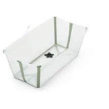 Stokke Flexi Bath® Transparent Green mit hitzeempfindlichem Stöpsel, Transparent