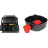 Philips 5000 Series Steam Airfryer Dual Basket NA552/00 Dunkelgrau/Kupfer