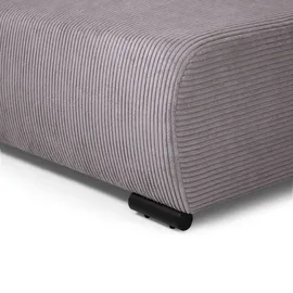 beautysofa Ecksofa Benny U-Form mit Schlaffunktion & Bettkasten & Ottomane – POSO 27 Rosa – Modernes Polstersofa - Rosa