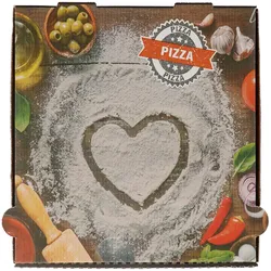 Pizzakarton Francia "Herz" FSC® 28x28x4cm