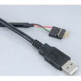 Akasa EXUSBIE-40 - USB-Kabel - USB Kabel 0,4 (M) - USB 2.0