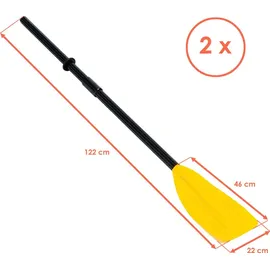 Intex Paddel Set 2er 122 cm Aluminium/Kunststoff Gelb
