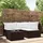 vidaXL Garten Lounge Set 4-tlg. Braun