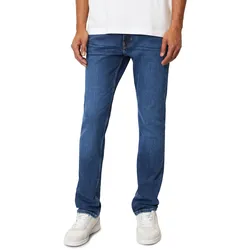 Slim-fit-Jeans MARC O'POLO DENIM "aus hochwertigem Bio-Baumwolle-Mix", Herren, Gr. 32, Länge 30, blau (multi, dunkelblau schwarz), Obermaterial: 99% Baumwolle, 1% Elasthan; Futter: 65% Polyester, 35% Baumwolle, unifarben, casual, slim fit normal, Jeans