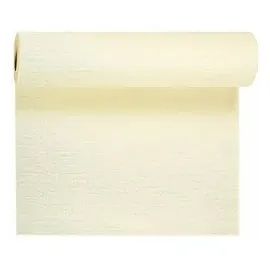 Duni Tête-à-Tête-Tischläufer aus Evolin alle 1,20 m x 0,41 m (20 Abschnitte) cream,