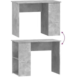 vidaXL Schreibtisch Betongrau 100x55x75 cm Holzwerkstoff