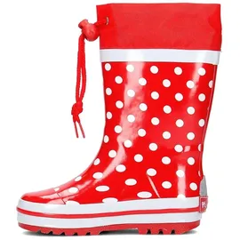 Playshoes Gummistiefel Rot/Punkte 26,5