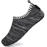 SAGUARO Hausschuhe Kinder Jungen Hüttenschuhe Mädchen Pantoffeln Barfußschuhe Leicht Rutschfest Slipper Weich Kleinkinder Schuhe Stil:081 Schwarz A,Gr.34/35 EU - 34/35 EU