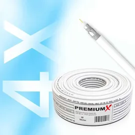 PremiumX Camping SAT Anlage Receiver Single LNB 10m Kabel F-Stecker Koffer