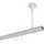 Interdeco GARDINENSTANGE INNENLAUF Sonette Savio 600 cm (geteilt in 3 x 200 cm), 1-läufig, 20 mm Ø Weiß