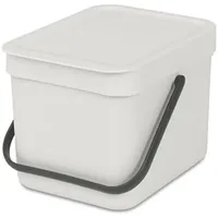 Brabantia PROREGAL Mülleimer, Grau, Kunststoff, Rechteckig, 20x18.1x24.5 cm, Küchen,