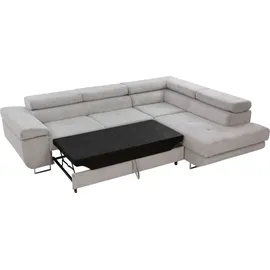 Mirjan24 Ecksofa Torezio Cord, mit Bettkasten und Schlaffunktion, Einstellbare Kopfstützen, 274x203x70-90 cm Wohnzimmer, Sofas & Couches, Wohnlandschaften, Ecksofas