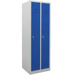 STIER Garderobenspind 2 Abteile 1800x590x500mm enzianblau