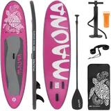 ECD Germany ECD-Germany Stand Pink, Kunststoff, Wasser/Strand/Meer, 76x10x308 cm unisex, Freizeit, Pools und Wasserspaß, Stand Up Paddle Board Maona 308 x 76 x 10 Rosa PVC
