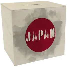 speecheese Japan Flagge Sparschwein aus Holz