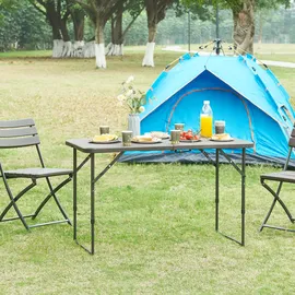 [en.casa] Adelfia Klapptisch 120 x 60 x 90 cm Dunkelbraun