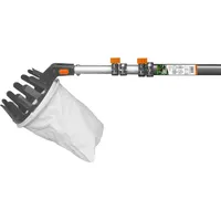 Bradas Obstpflücker mit Teleskopstiel silber / orange ausziehbar,