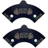 Micro Gainz 0,6 kg Magnetische Gewichtsbefestigung für Nuobell Style Verstellbare Hanteln, Wählen Sie 2 oder 4 Stück Magnetische Hantelscheiben, Ideal für Micro Loading Hanteln, Made in USA
