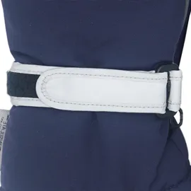 Maximo Thermohandschuhe MAXIMO, Kinder, Gr. 5, grau (navy, anthrazit), Stoff, Kunstfaser, mehrfarbig, Handschuhe, mit reflektierendem Verschluss, Fleecefutter, Strickbündchen