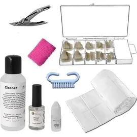 sun garden nail UV Gel Starterset mit Fiberglas Gel inklusive UV/LED Gerät