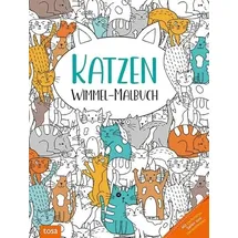 Tosa Katzen - Wimmel-Malbuch