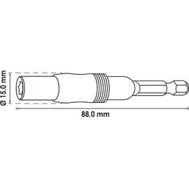 VIGOR Bithalter mit Gelenk V7600 88 mm