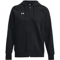 Under Armour Rival Fleece Fullzip Damen Midlayer, schwarz - MD