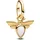 Pandora Mini Charm-Anhänger Weiße Biene Goldfarben 763826C01