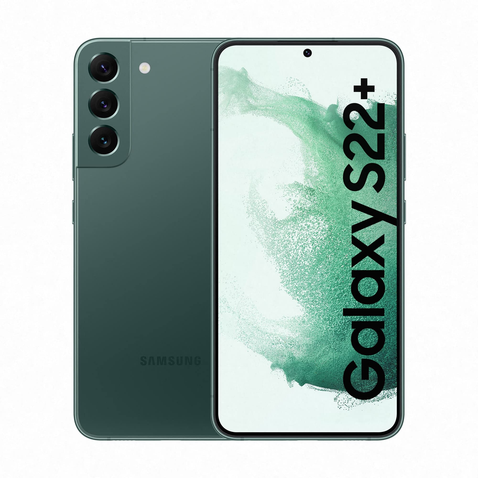 Samsung Galaxy S22+ Plus 5G Smartphone, 6,6 Zoll Dynamic AMOLED Display, 4.500 mAh Akku, 8 GB RAM Handy in Android 12 to 13, Deutsche Version (grün, 128 GB)