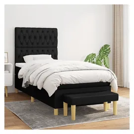 vidaXL Boxspringbett 100 x 200 cm Schwarz