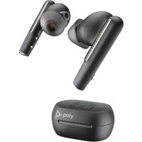 Schwarzkopf Poly Voyager Free 60+ UC M Carbon Black Earbuds +BT700 USB-A Adapter +Touchscreen-Ladeetui