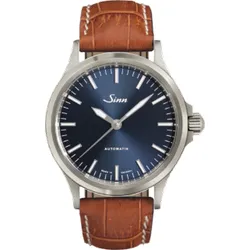 Sinn Instrumentelle Uhren 556 I B 556.0104 - blau,braun,cognac mit weißer Naht - 38.5mm