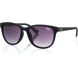 Superdry Lizzie Damen-Sonnenbrille Vollrand Panto Kunststoff-Gestell, schwarz