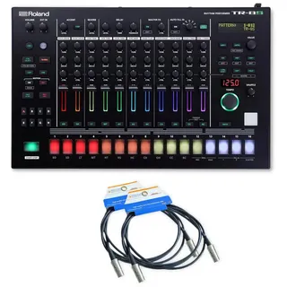 Roland Audio DJ Controller Roland Drum-Machine TR-8S Drum-Computer mit 2x MIDI-Kabel, (Drum-Computer), Vorteils-Set mit 2x MIDI-Kabel schwarz