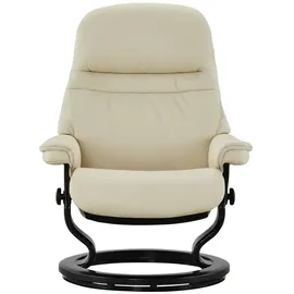Stressless Relaxsessel mit Hocker Leder 88 x 103 x 78 cm creme