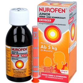 Nurofen Junior Fieber- und Schmerzsaft Erdbeer 40 mg/ml 150 ml