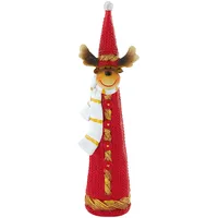 EGLO Weihnachtsdeko Rentier Dekofigur Weihnachten Rentier Advent Figur, rot weiß gold braun, Kunststoff, Bxh 3,5x18 cm