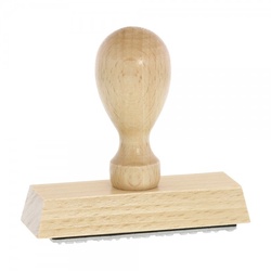 Holzstempel (90x30 mm - 6 Zeilen)