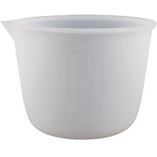 Fopytu Silikon-Messbecher, 1000 ml wiederverwendbarer Messbecher aus Kunstharz Mischgießbecher für Epoxidharz, Gussformen, Schmuckherstellung, DIY-Kunst und Kunsthandwerk