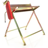 Wiltec - Sägebock verzinkt klappbar, 88x71x96 cm, mit Kettensägenhalter und Zwangsführung, Holzsägebock für Brennholz, bis 120 kg