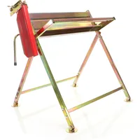 Wiltec - Sägebock verzinkt klappbar, 88x71x96 cm, mit Kettensägenhalter und Zwangsführung, Holzsägebock für Brennholz, bis 120 kg