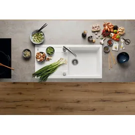 Blanco Metra XL 6 S Einbau vulkangrau + Excenterbetätigung