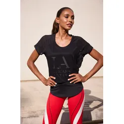 Funktionsshirt, 2 in 1 T-Shirt im Layer-Design, Gr. M (40/42), schwarz, , 59467569-M