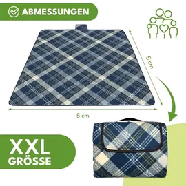 krumad Picknickdecke XXL 200 x 200 cm beige