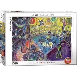 empireposter Puzzle Marc Chagall - Das Zirkuspferd - 1000 Teile Puzzle im Format 68x48 cm, Puzzleteile